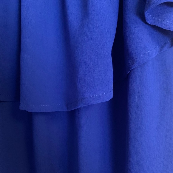 Royal blue off the shoulder dress - Picture 3 of 5